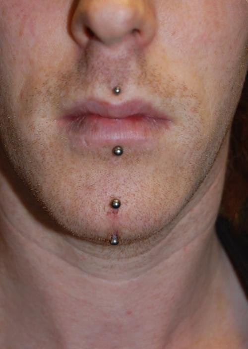Medusa, Labret And Chin Piercing