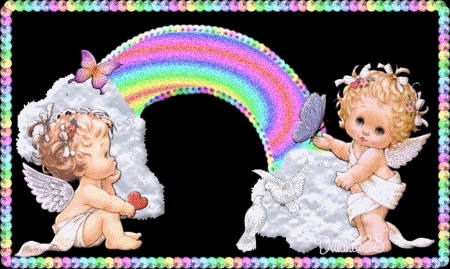 Rainbow Angels Glitter Picture