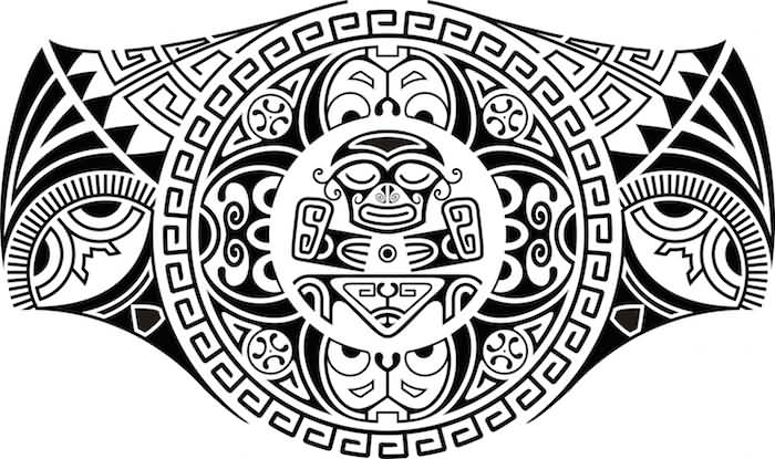 Samoan Tribal Tattoo Design