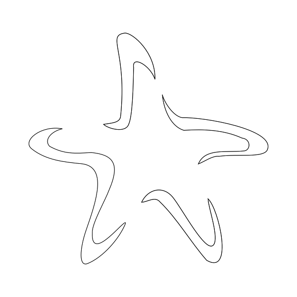 Simple Starfish Tattoo Design