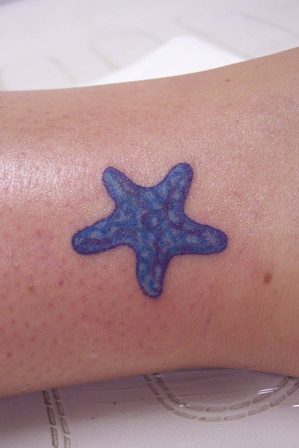 Small Purple Starfish Tattoo By Zelo75