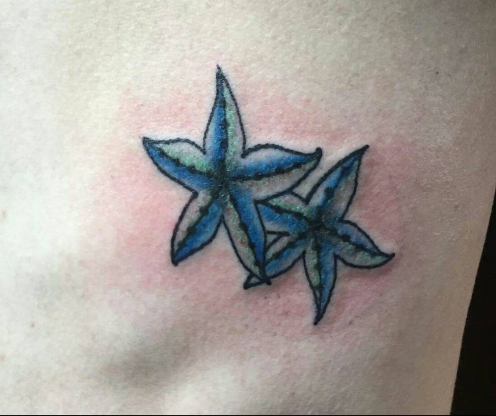 Small Starfishes Tattoo By Trent Parsley