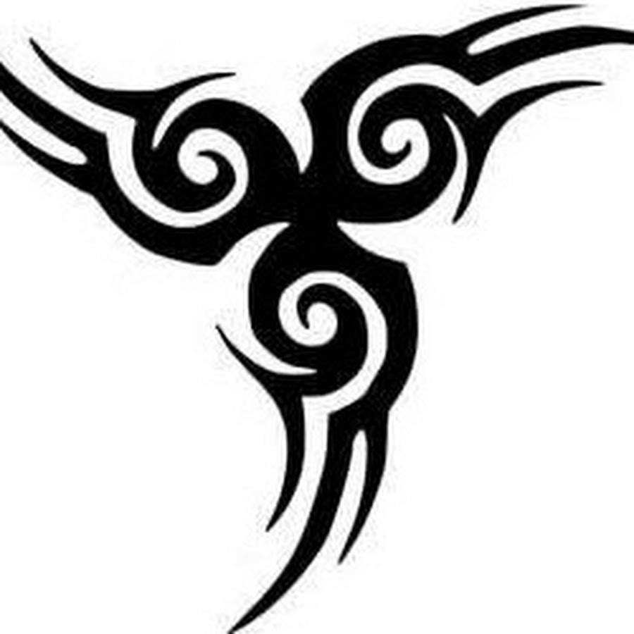 Spiral Tribal Tattoo Design