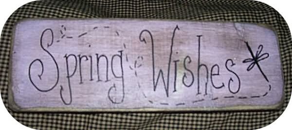 Spring Wishes Note