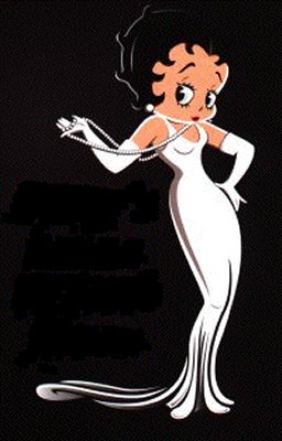 Stunning Betty Boop In White Dress Picture