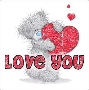 Tatty Teddy Love Your Hearts Glitter Picture