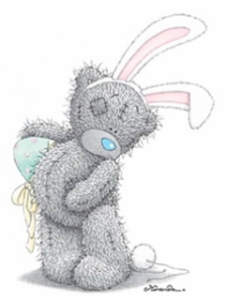 Tatty Teddy Wearing Bunny Costume