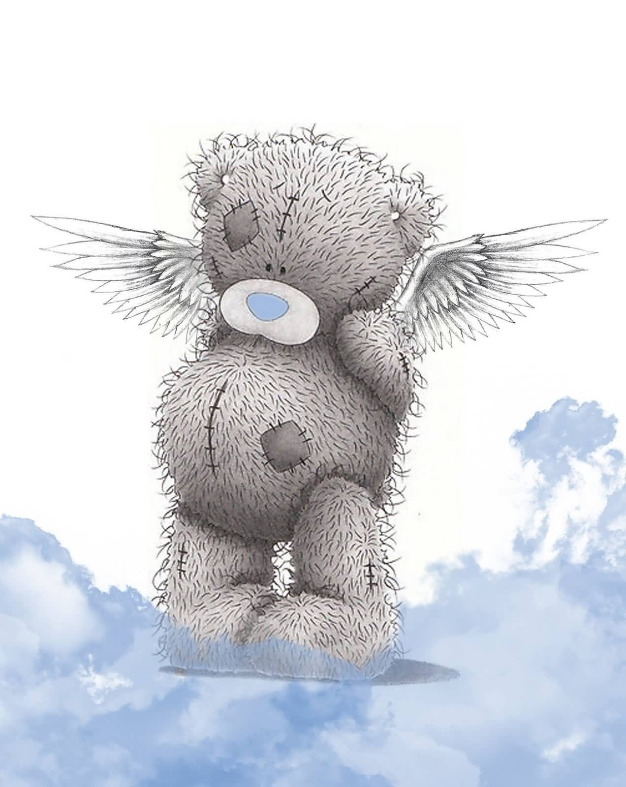 Tatty Teddy With Angel Wings Picture