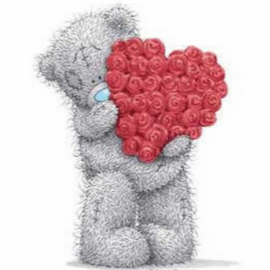 Tatty Teddy With Flowers Heart Image