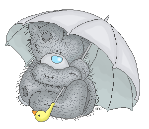 Tatty Teddy With Umbrella Image