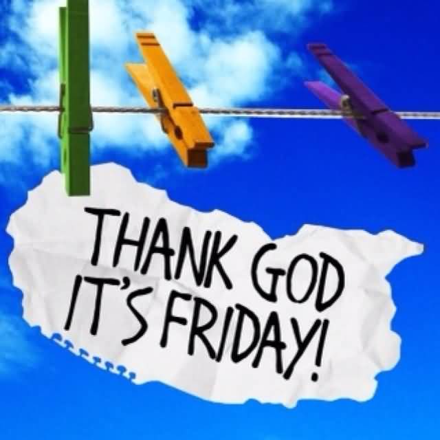 Thank God It's Friday Hanging Note Picture