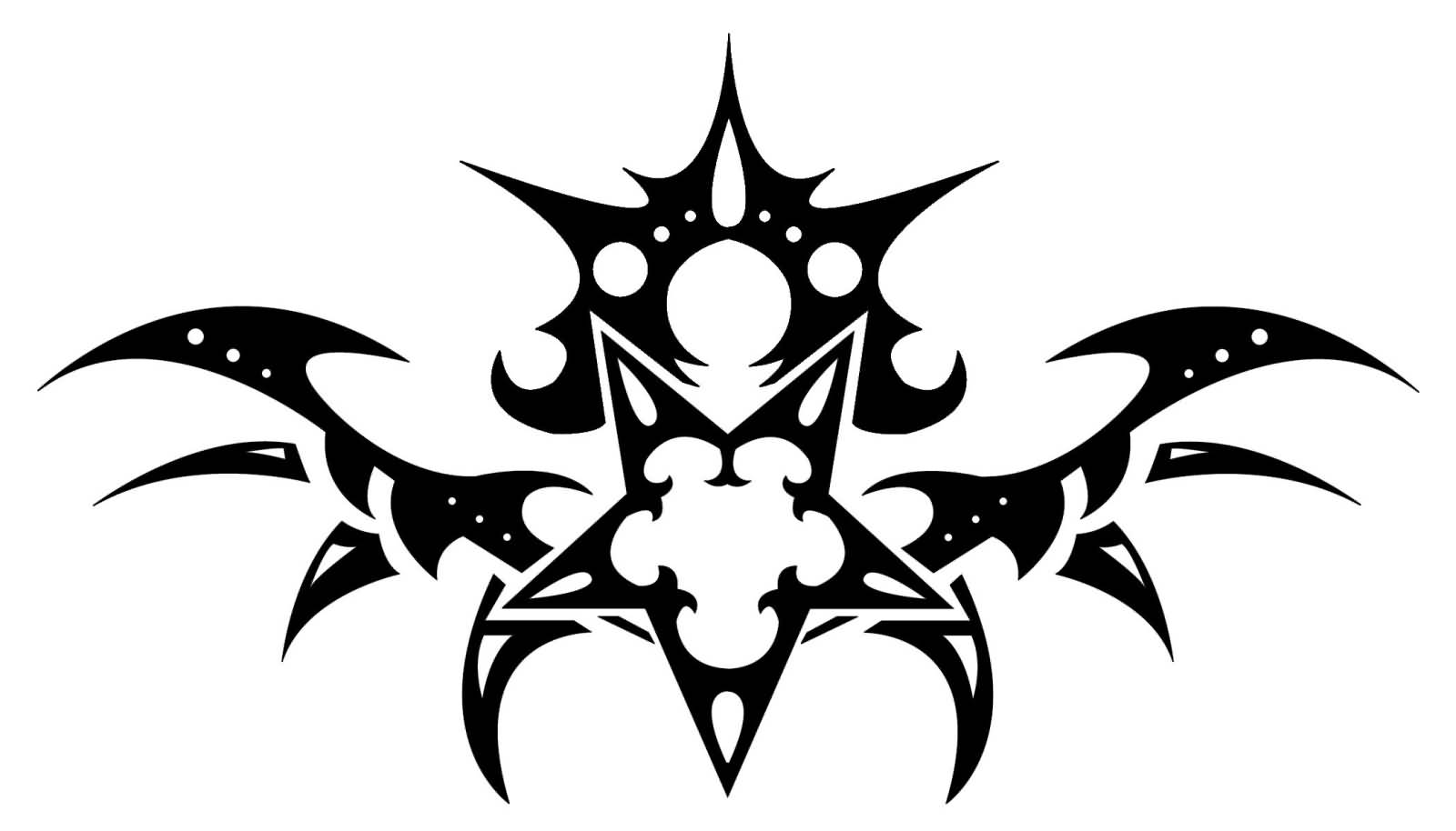 Tribal Batman Logo Tattoo Design