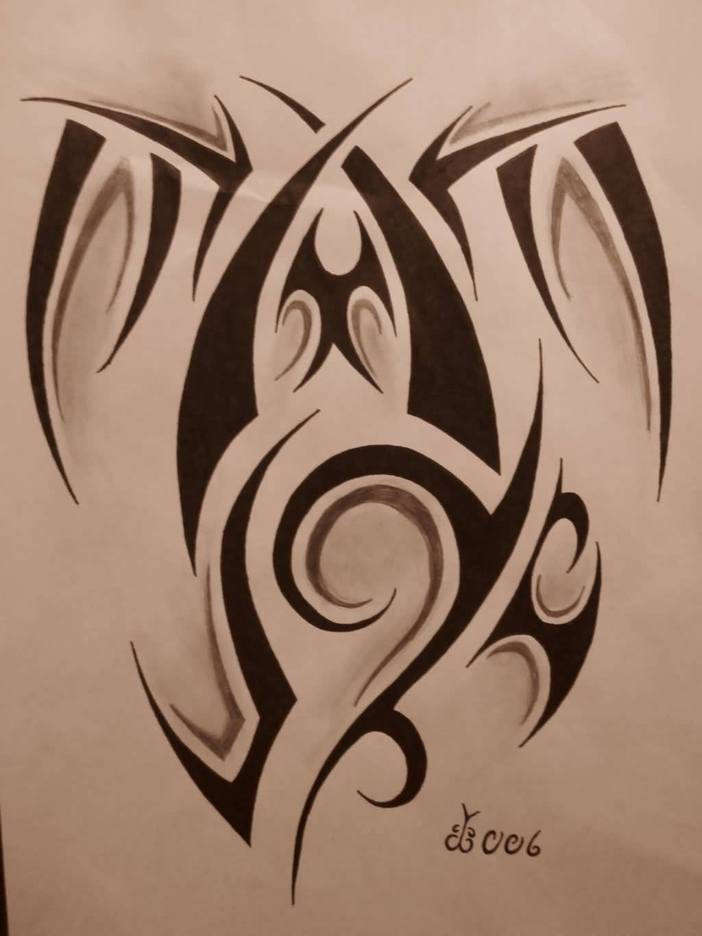 Tribal Sea Turtle Tattoo Design By TheRebornWolf