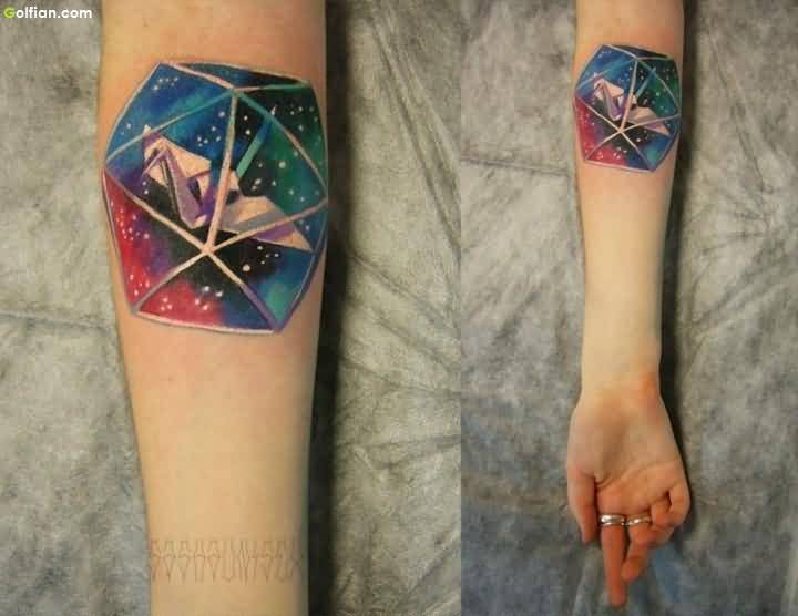 Universe Tattoo On Forearm By Expert