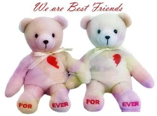 We Are Best Friends Forever Teddy Bears Picture