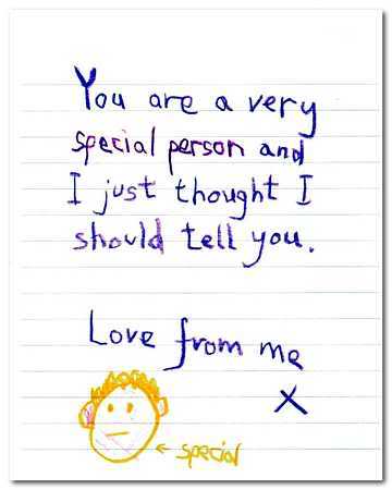 You Are A Very Special Person And I Just Thought I Should Tell You Hand Made Note