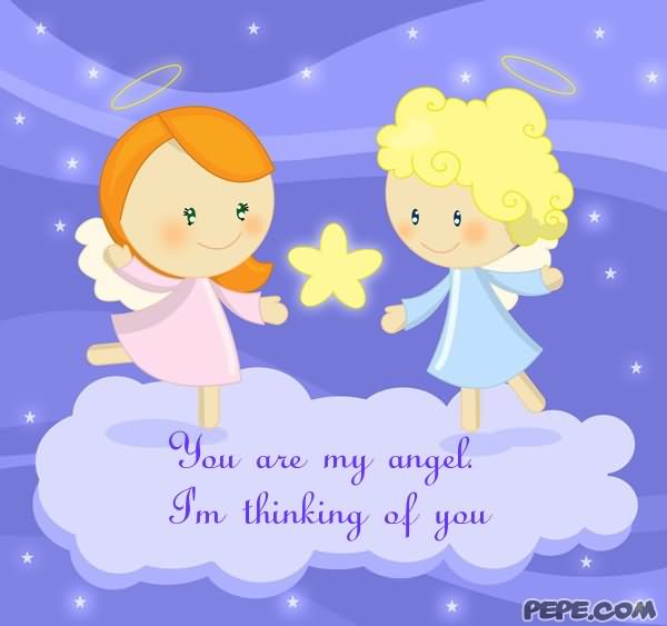 You Are My Angel. I'm Thinking Of You Clipart