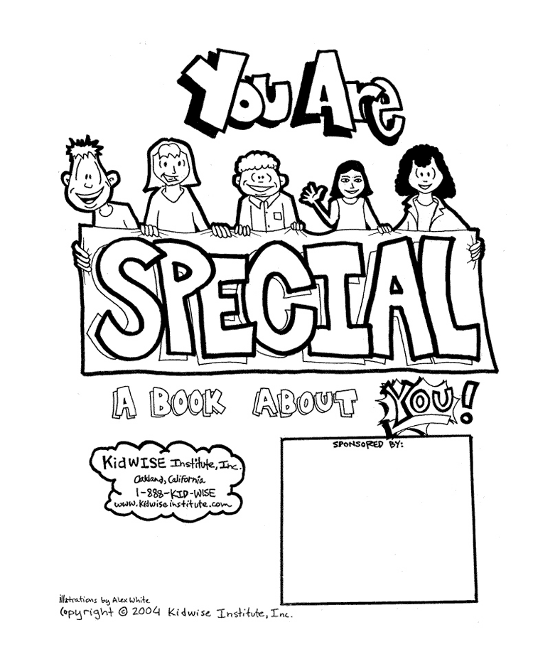You Are Special Coloring Page Picture
