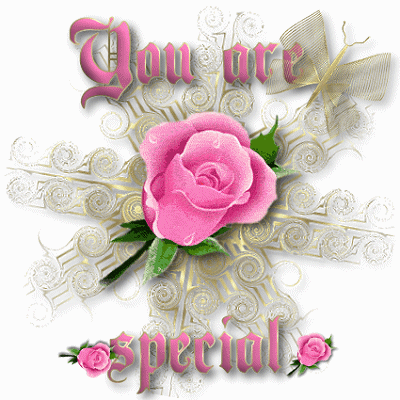 You Are Special  Pink Rose Animated Ecard