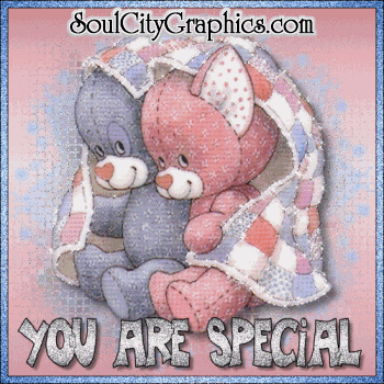You Are Special Teddy Bears Glitter
