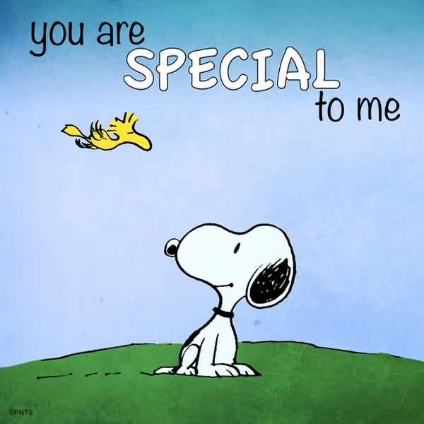 You Are Special To Me Snoopy Dog Picture