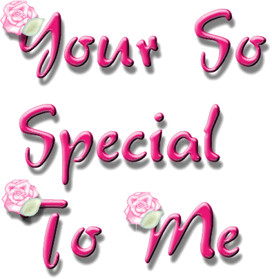 Your So Special To Me Rose Flower Glitter