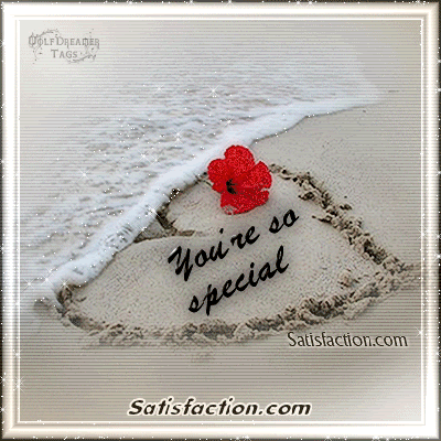 You're So Special Heart On Beach Sand Glitter