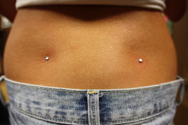 Back Dimple Piercing For Girls