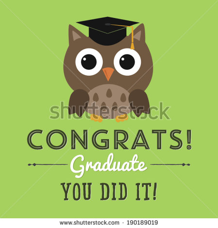 Congrats Graduate You Did It Own Illustration Picture