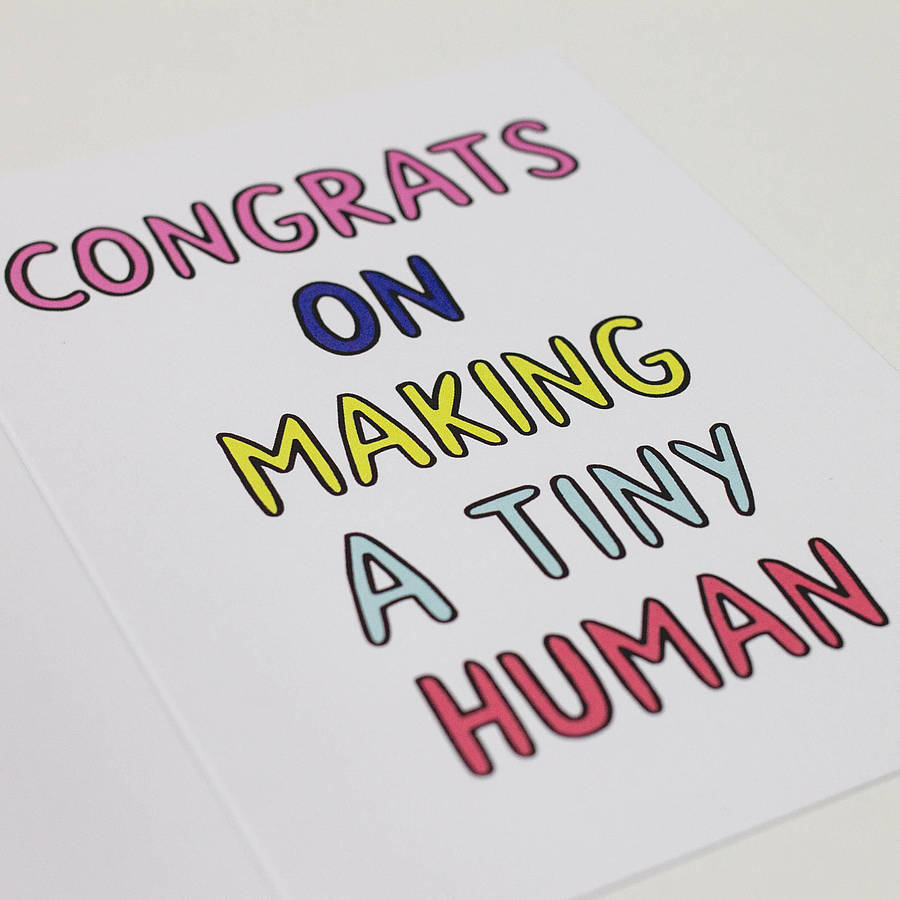 Congrats On Making A Tiny Human Card