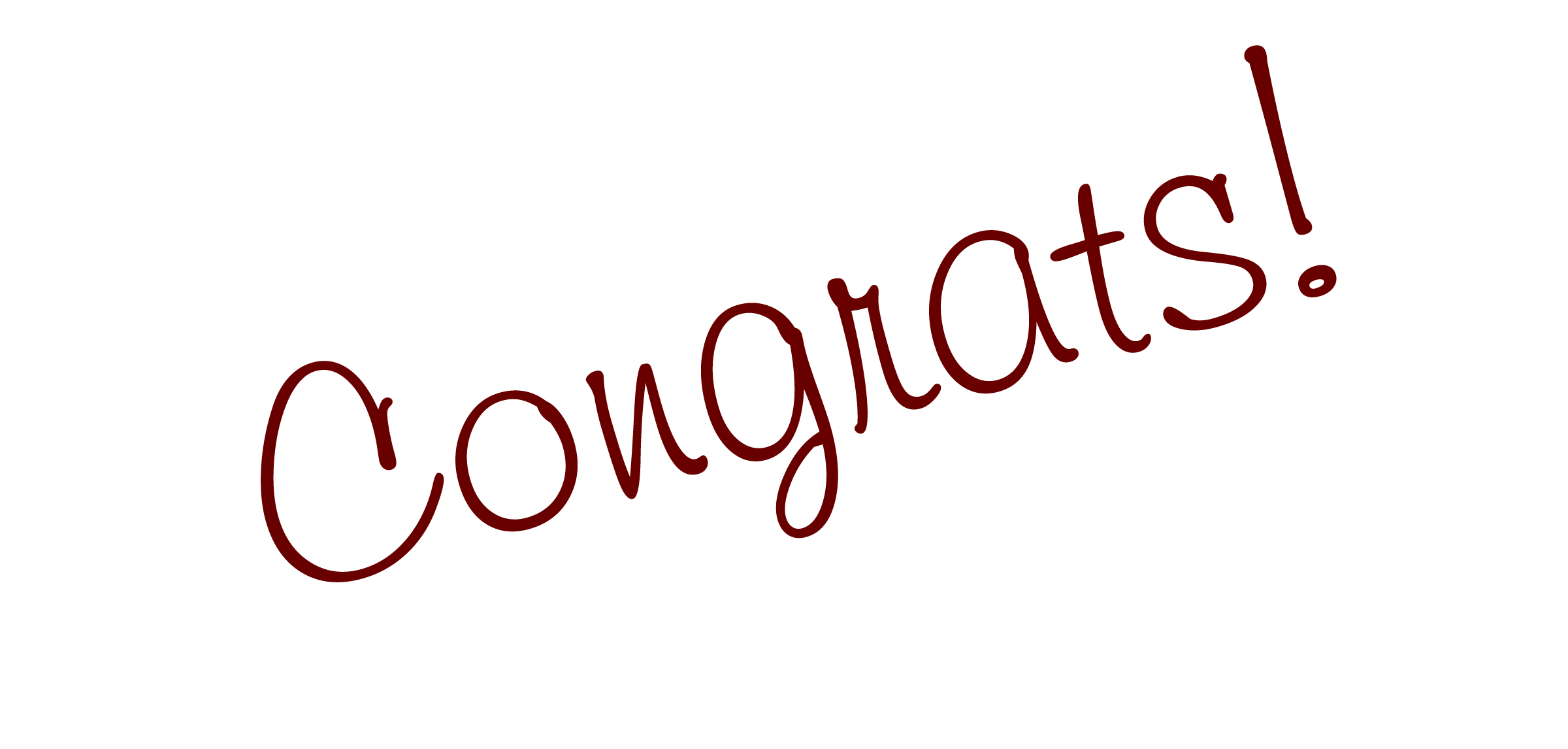 Congrats Simple Text Wishes Picture