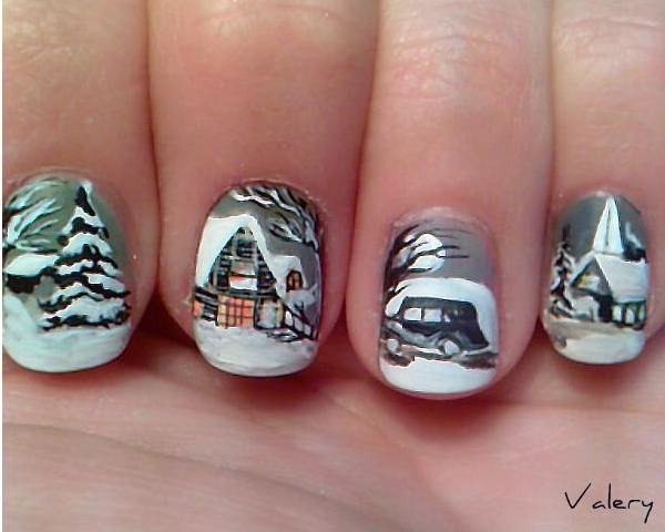 Cute Nail Art For Winter