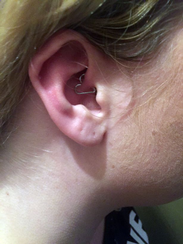 Daith Piercing With Heart Shape Jewelry