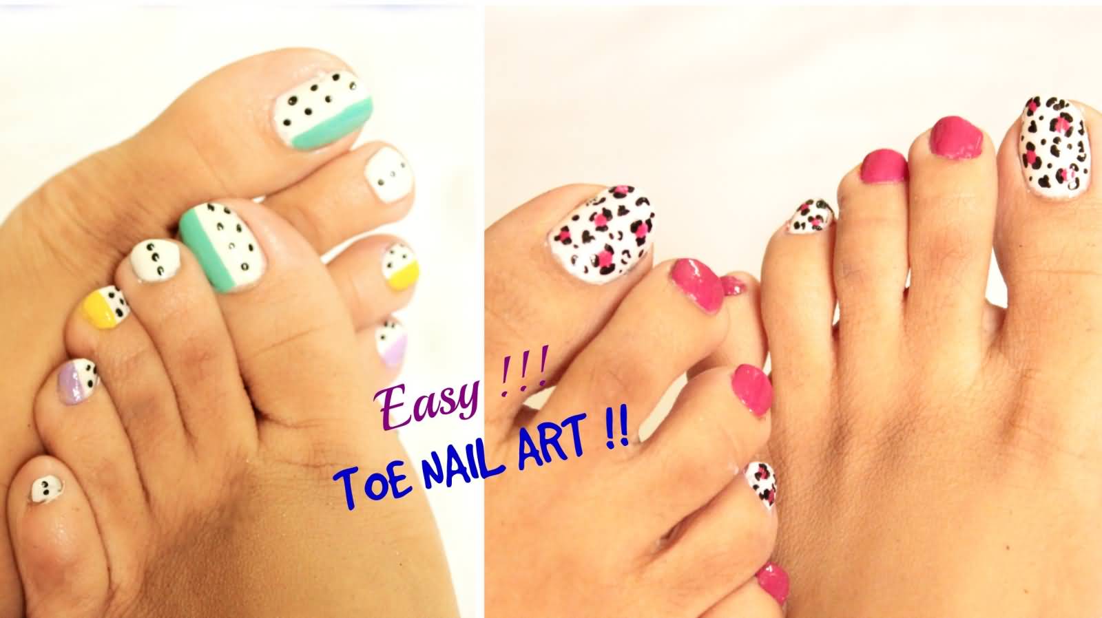 Easy Toe Nail Art Designs