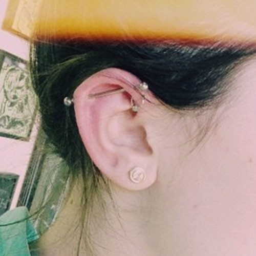 Forward Helix And Industrial Piercing
