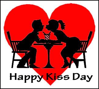 Happy Kiss Day Couple Kissing Picture
