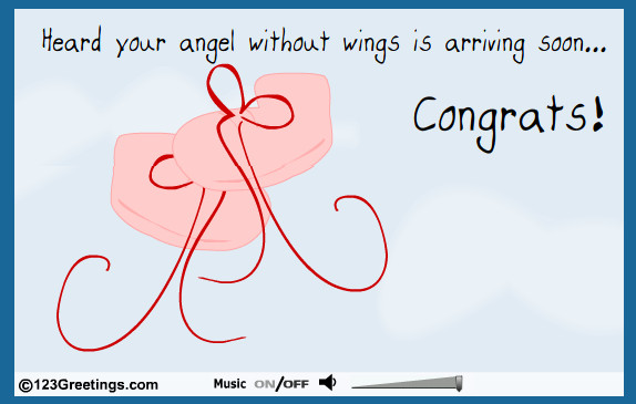 Heard Your Angel Without Wings Is Arriving Soon Congrats