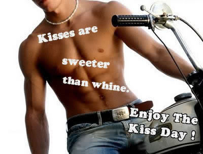 Kisses Are Sweeter Than Whine Enjoy The Kiss Day Handsome Boy On Bike