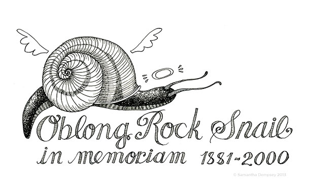 Memorial Snail Tattoo Stencil