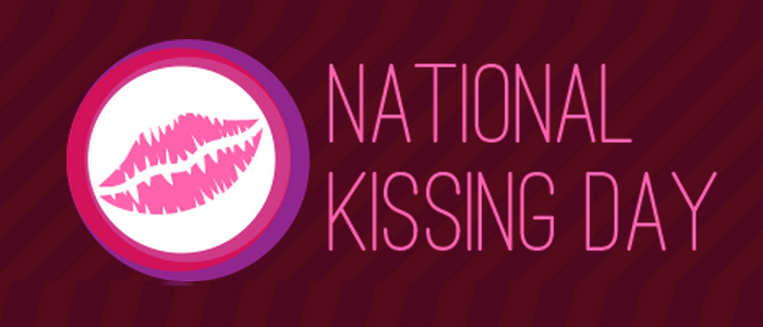 National Kissing Day Lip Mark Facebook Cover Picture