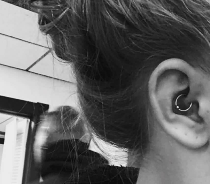 Nice Bead Ring Daith Piercing Picture For Girls