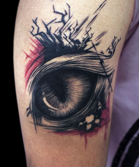 Outstanding Evil Eye tattoo