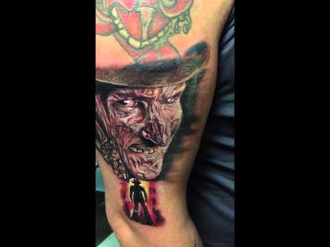 Simple Freddy Krueger Tattoo By Caio Spaventti