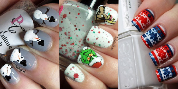 Three Cute Winter Nail Art Design Ideas