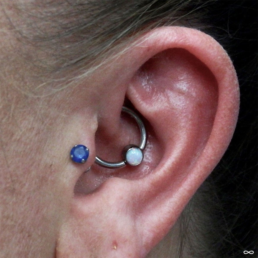 Tragus And Daith Piercing For Girls