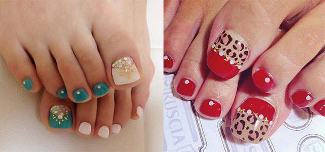 Two Beautiful Toe Nail Art Designs