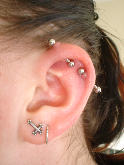 Unique Industrial Piercing by Intoxicated Mind