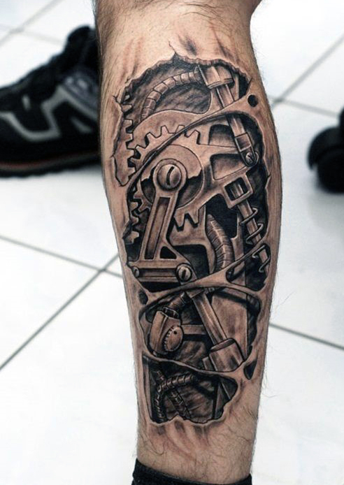24+ Mechanical Tattoo Designs