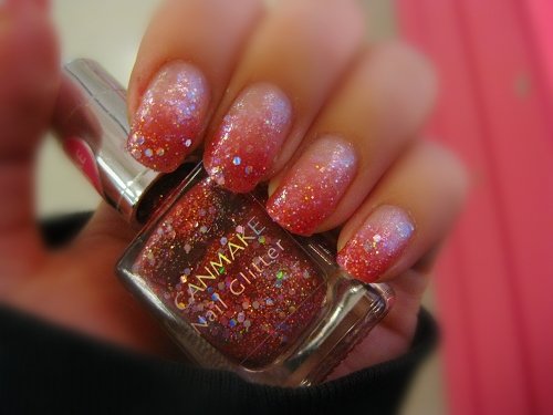2. Pink Glitter French Tip Nail Art Design - wide 6