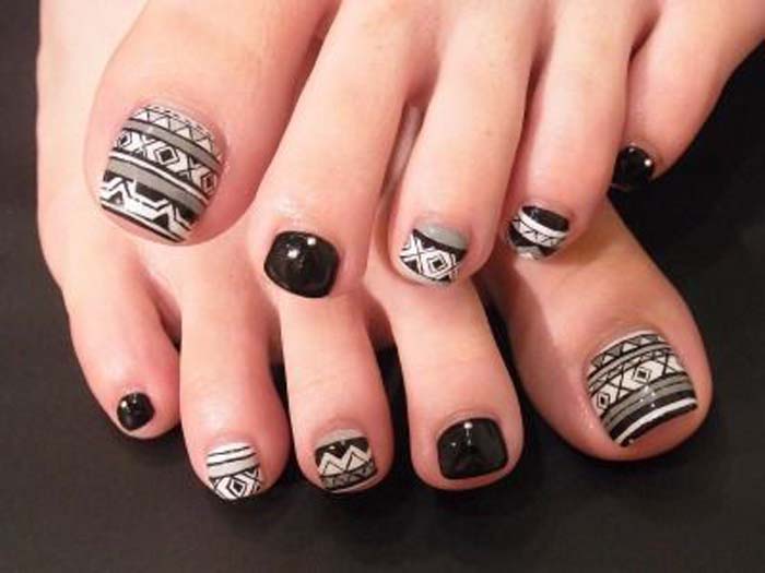 7. Tribal Toe Nail Designs for Weddings - wide 7